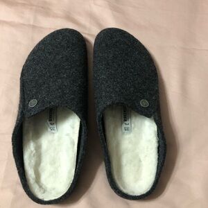 BIRKENSTOCK WOOL SLIDE-ONS WOMEN